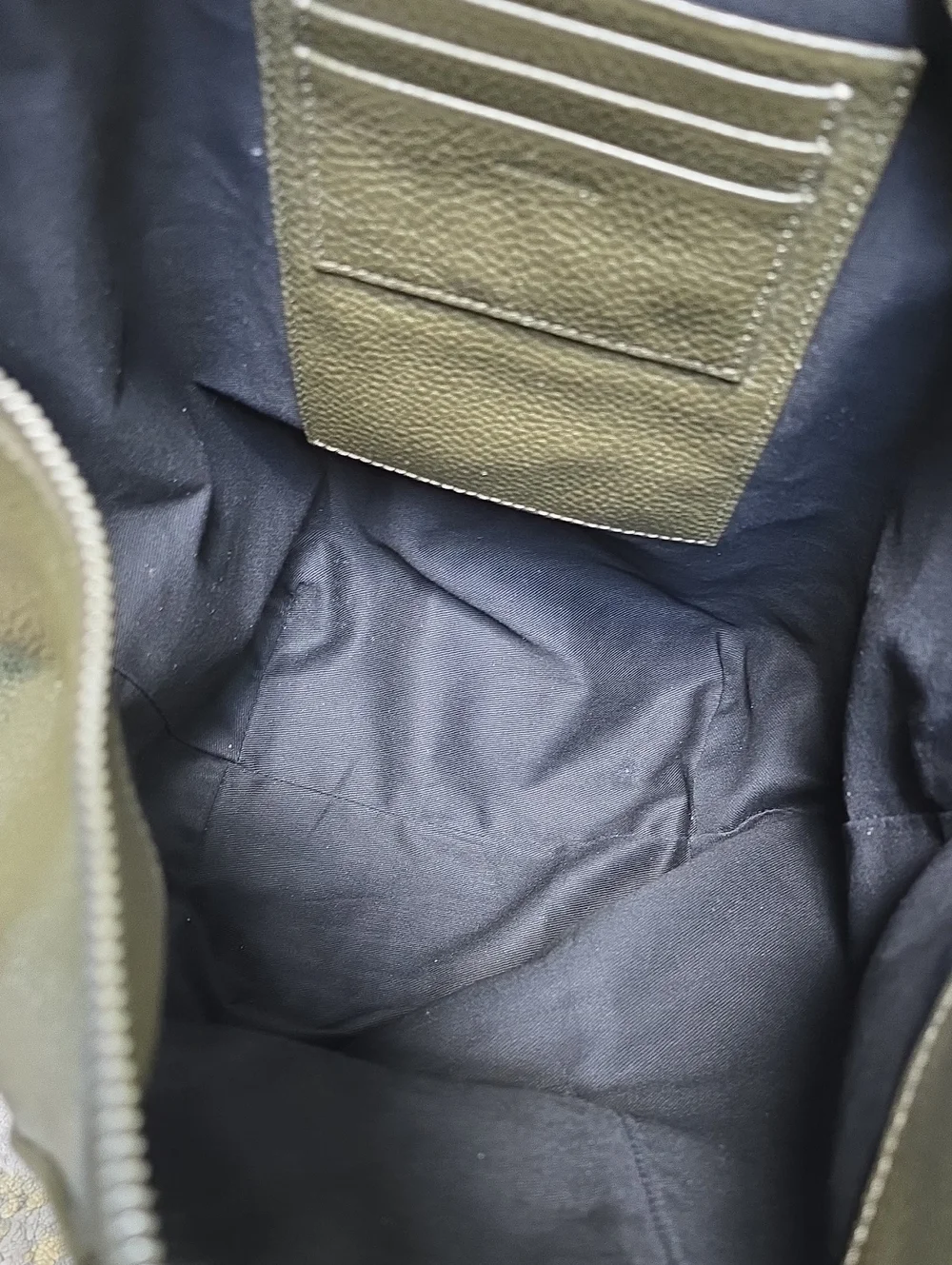 All Saints Anouck Sling Leather Backpack - Sycamore Green